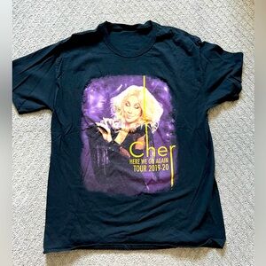 CHER “Here We Go Again” Tour 2019-2020 Concert T shirt Size M😍😍